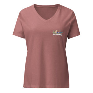 Women’s relaxed v-neck t-shirt - Image 10