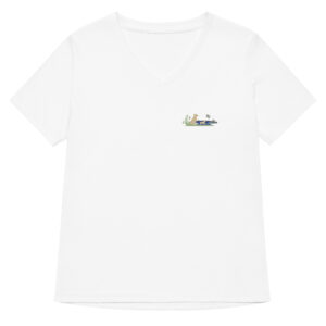 Women’s relaxed v-neck t-shirt - Image 6