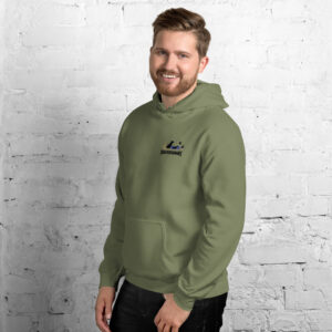 Unisex Hoodie-black lab-Peak Performance logo