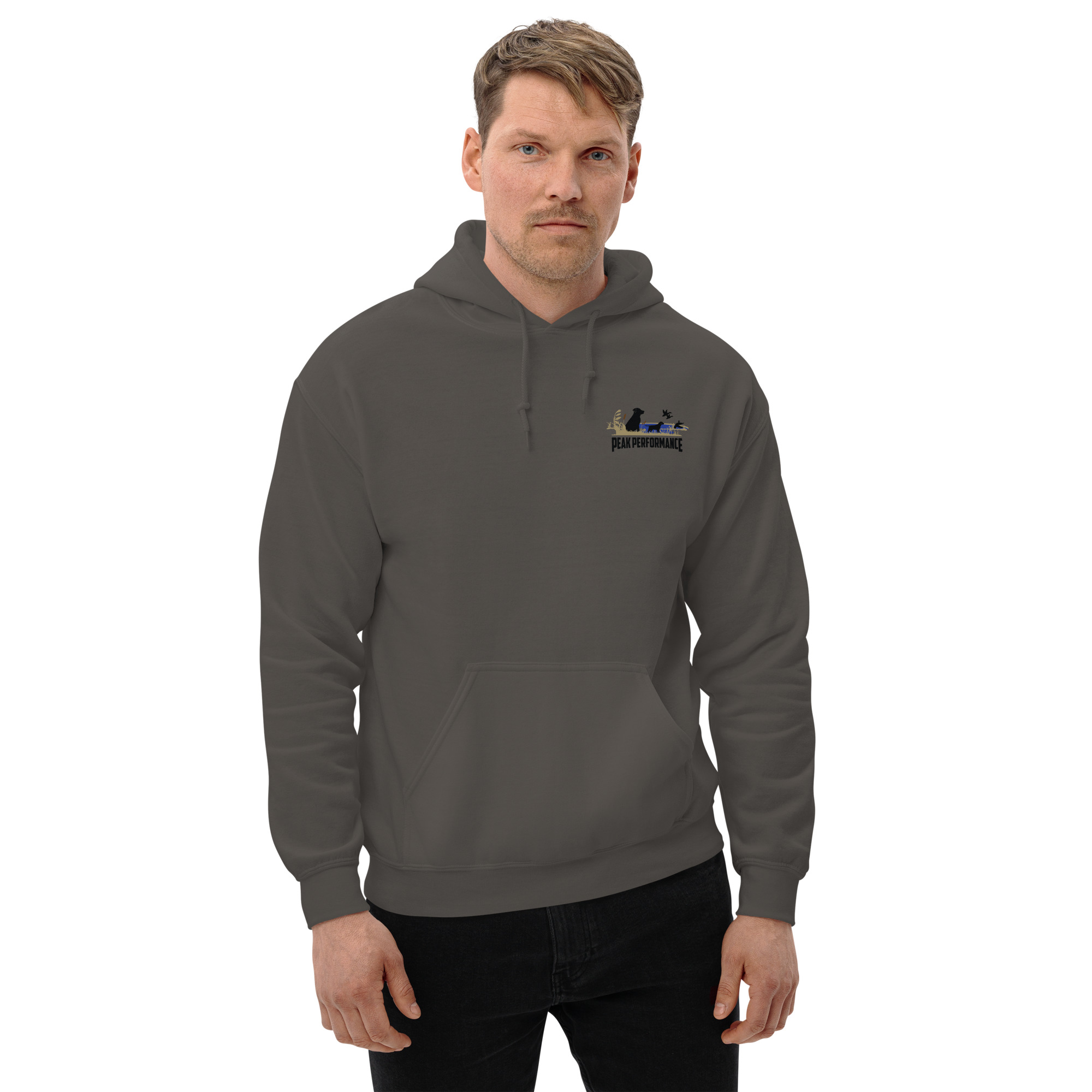 Unisex Hoodie-black lab-Peak Performance logo - Image 20