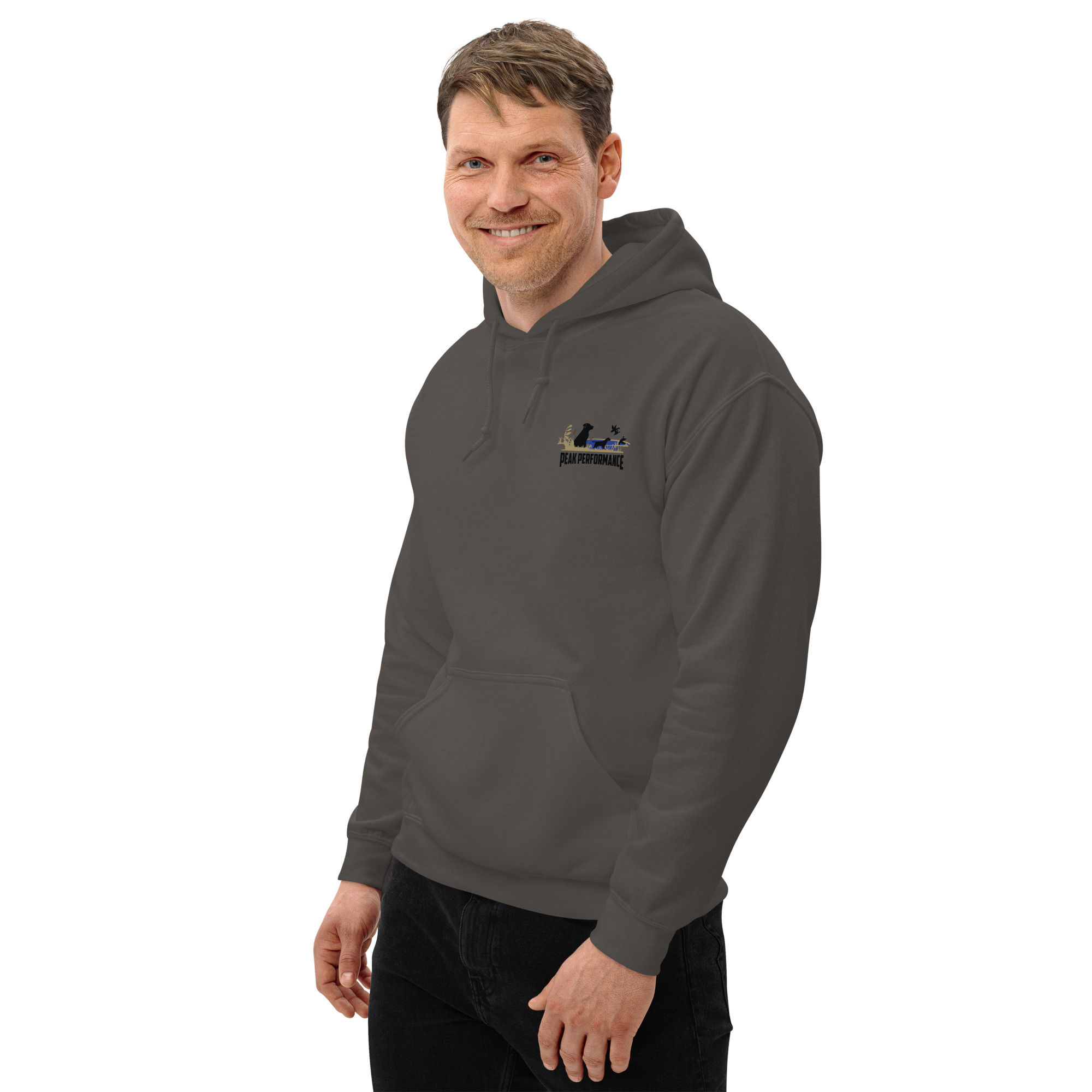 Unisex Hoodie-black lab-Peak Performance logo - Image 22