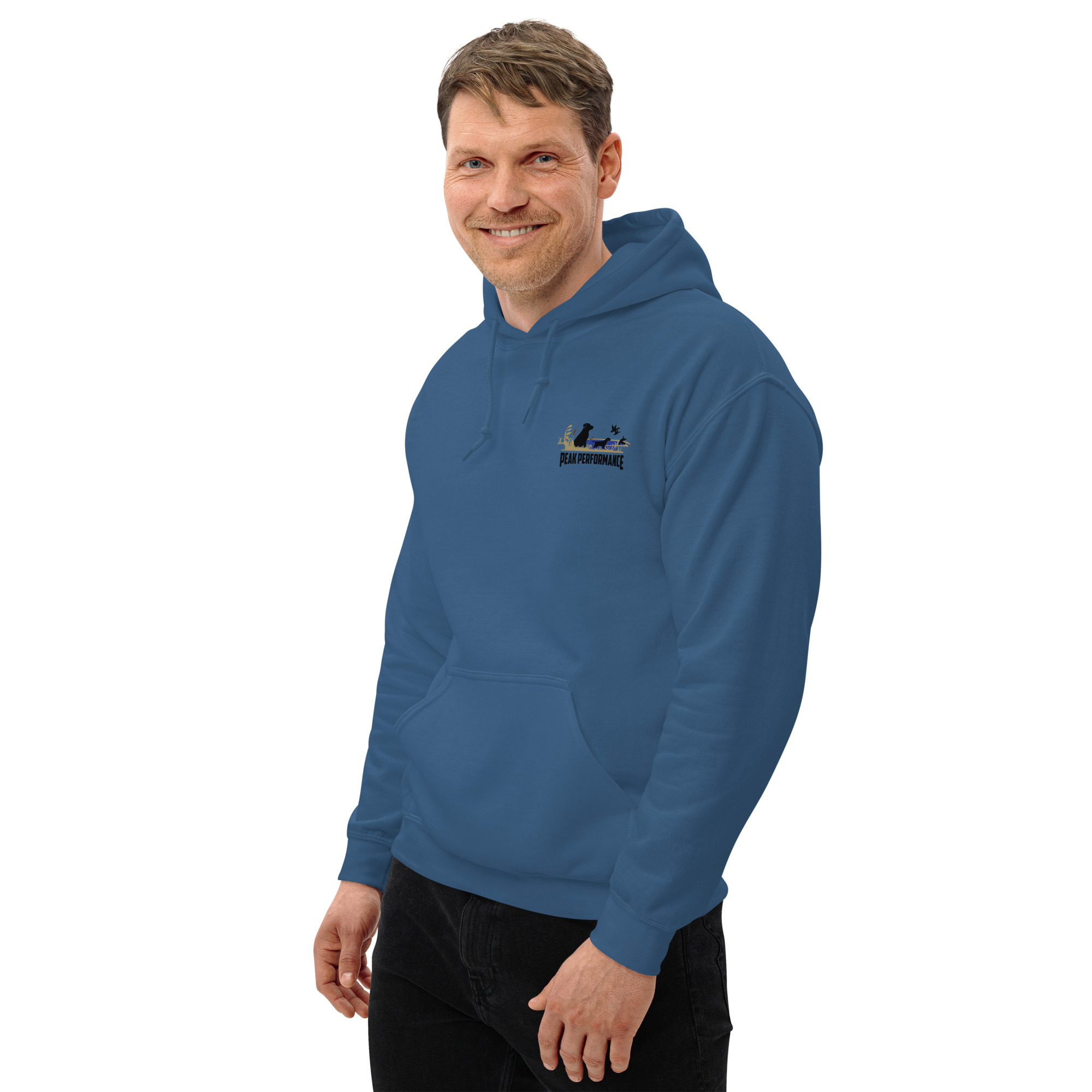Unisex Hoodie-black lab-Peak Performance logo - Image 25
