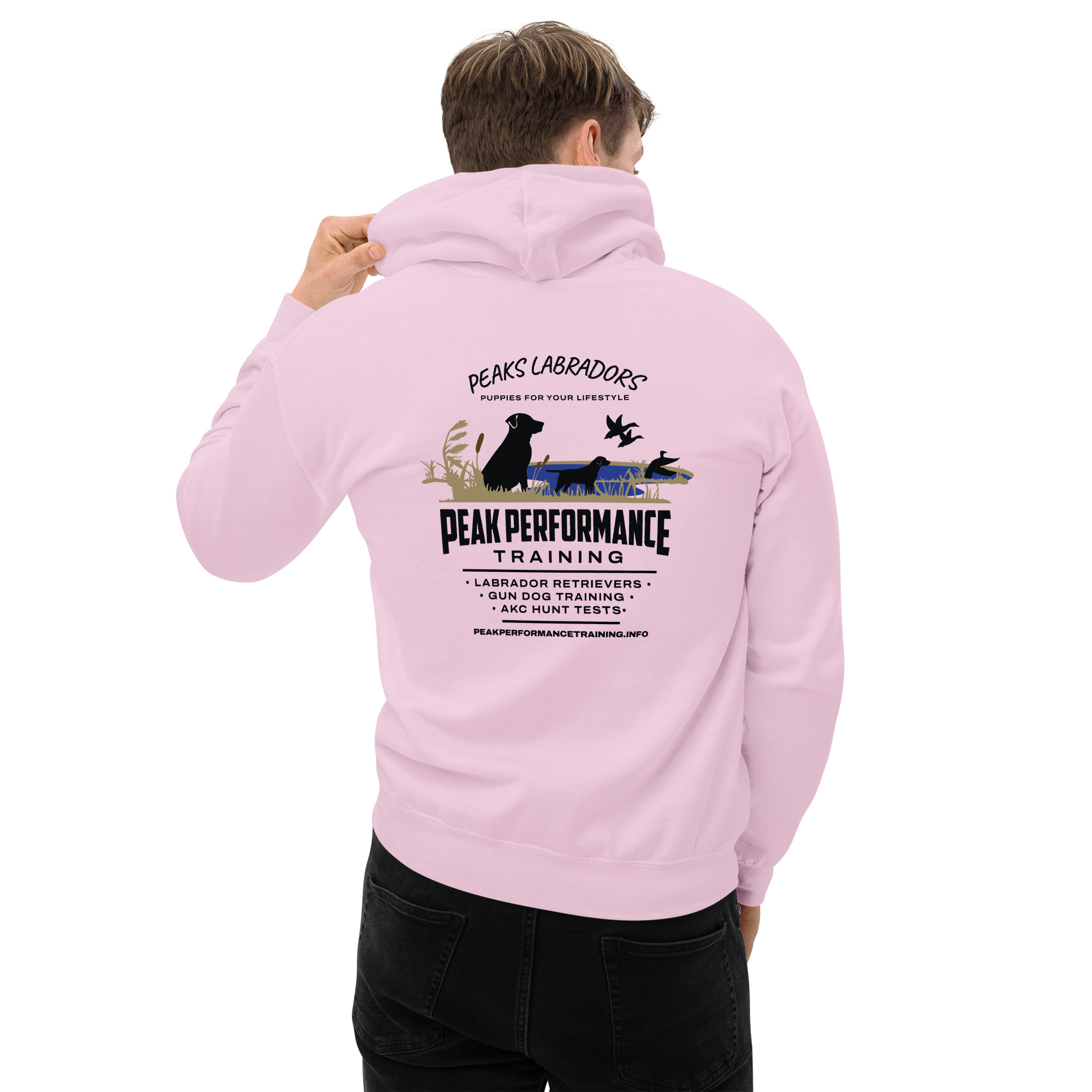 Unisex Hoodie-black lab-Peak Performance logo - Image 40