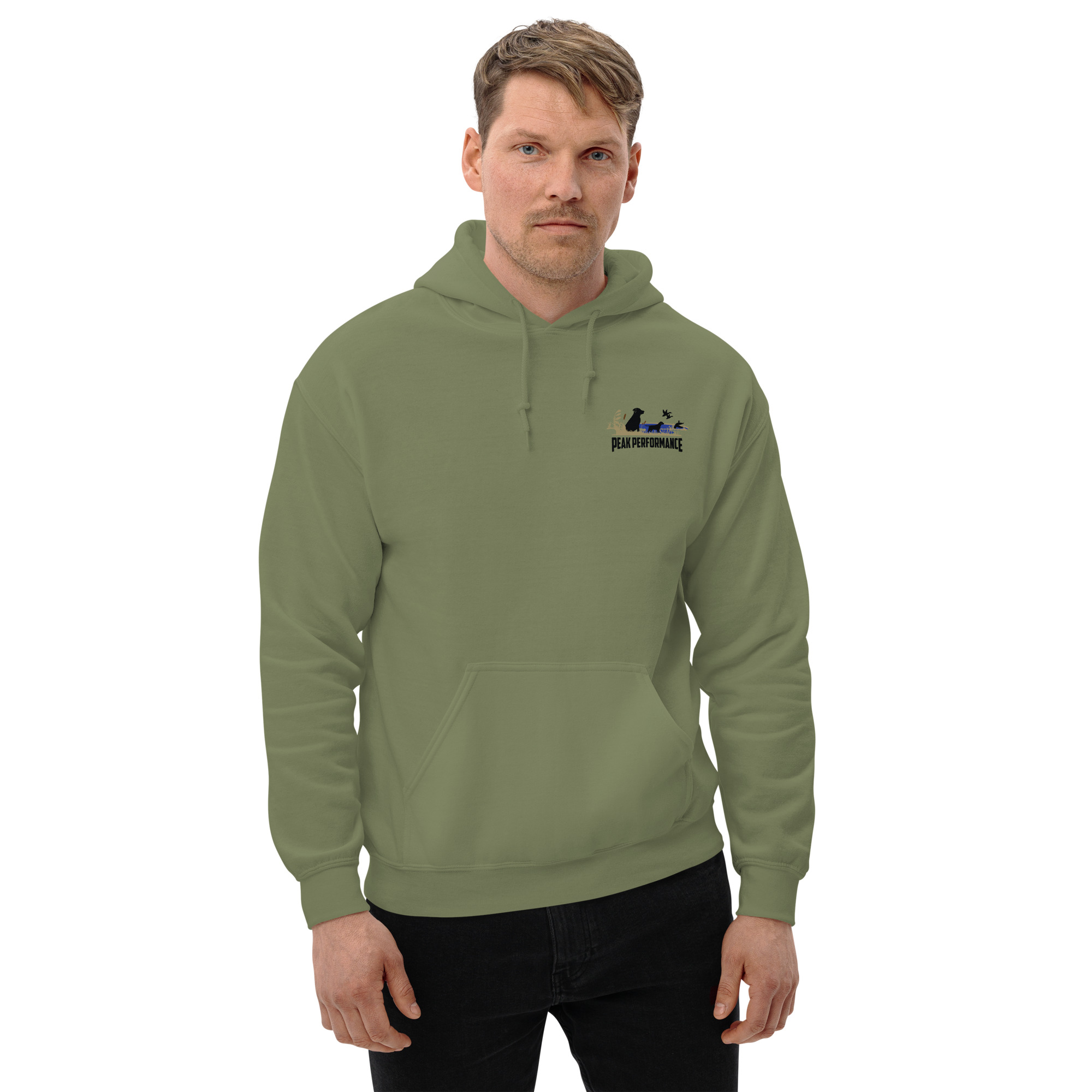Unisex Hoodie-black lab-Peak Performance logo - Image 27