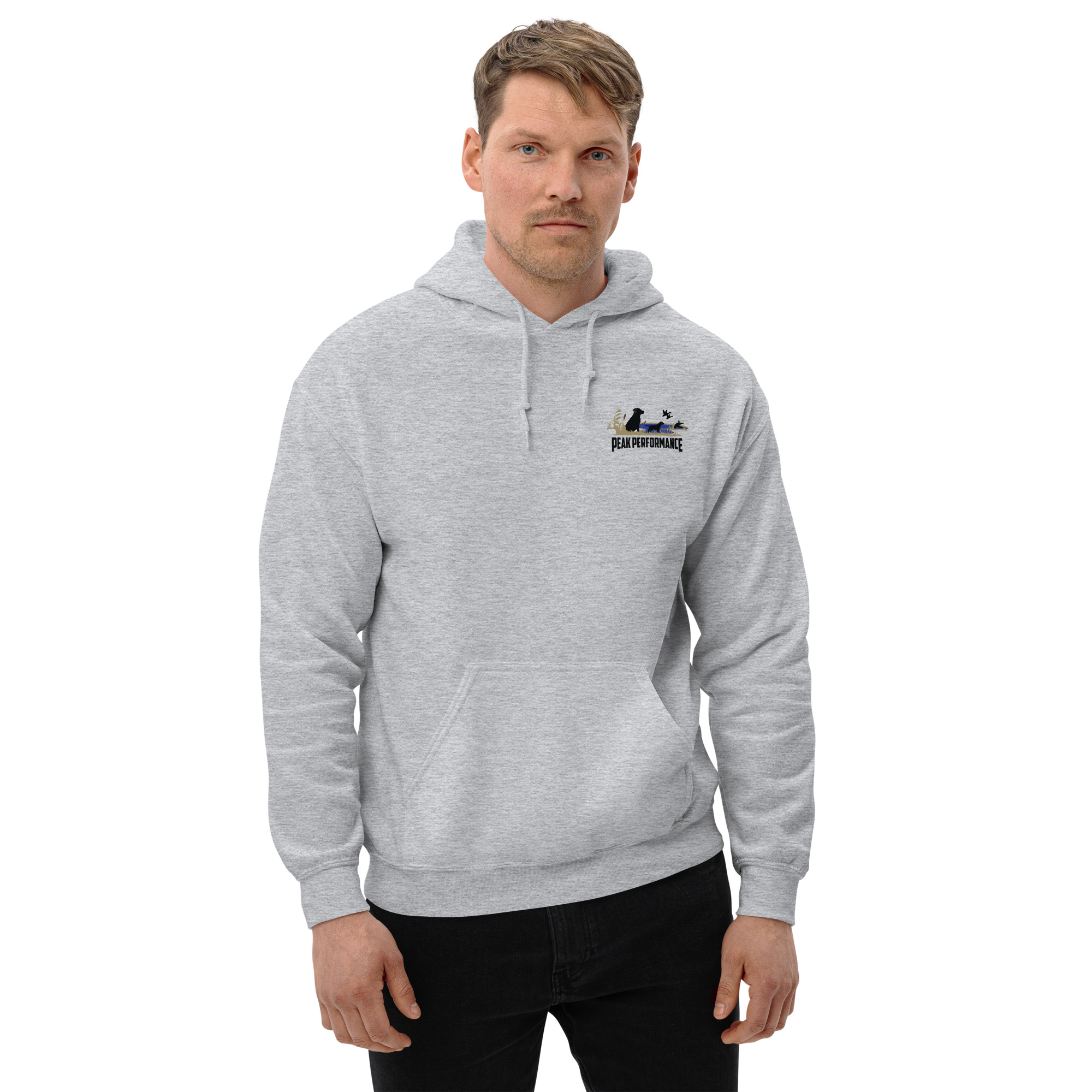 Unisex Hoodie-black lab-Peak Performance logo - Image 31