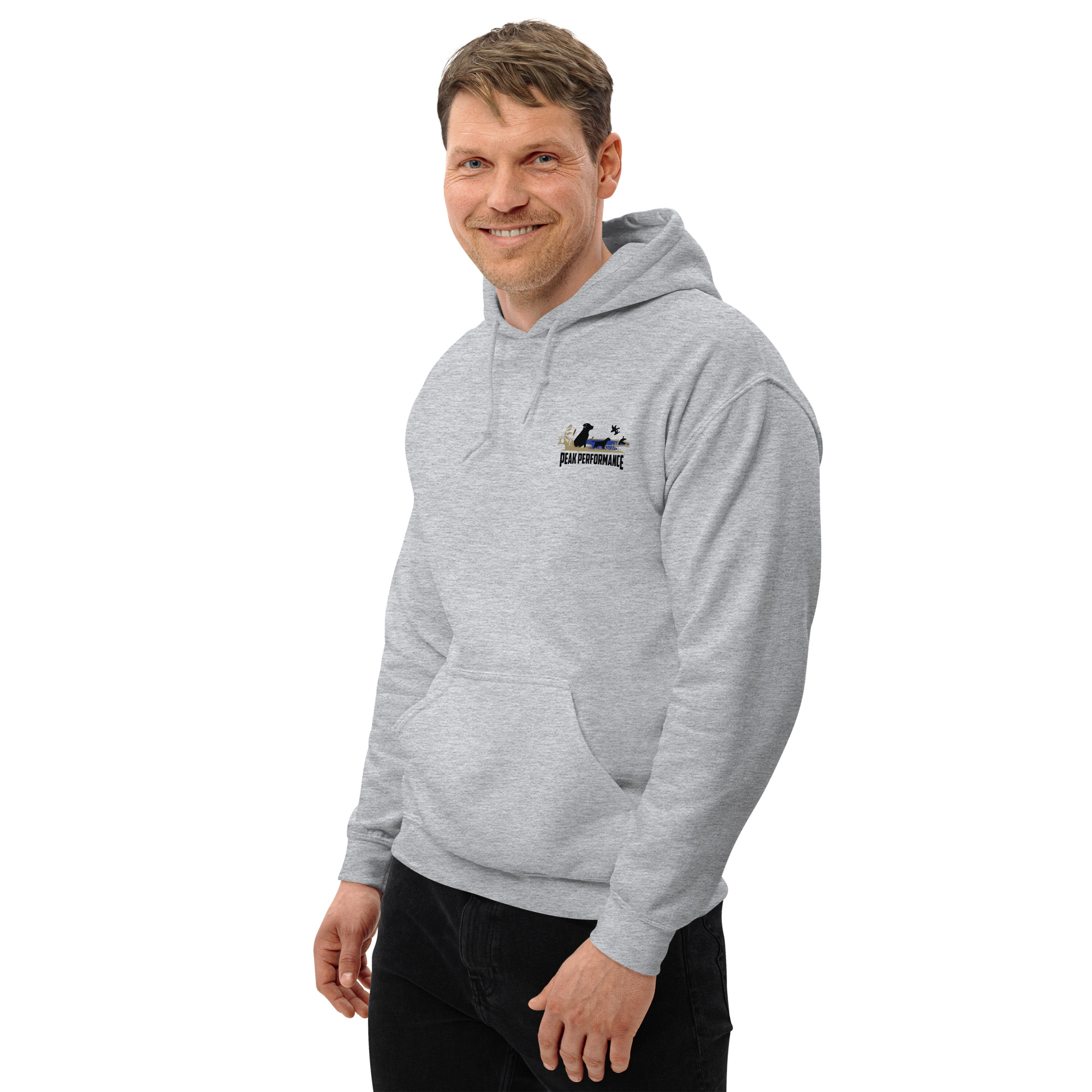 Unisex Hoodie-black lab-Peak Performance logo - Image 33